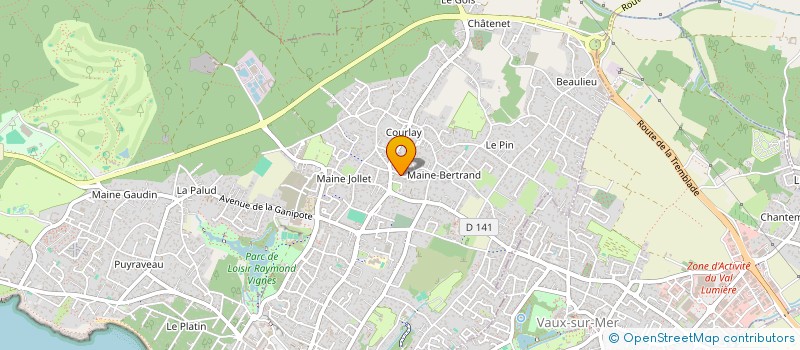 localisation de l'entreprise ASSOCIATION POUR LE DON DE SANG BENEVOLE  SAINT-PALAIS-SUR-MER