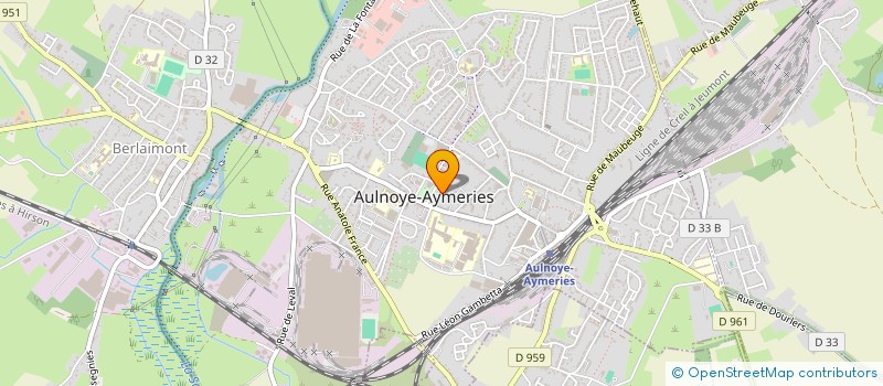 localisation de l'entreprise ASSOCIATION POUR LE DON DE SANG BENEVOLE D AULNOYE AYMERIES ET ENVIRONS à AULNOYE-AYMERIES