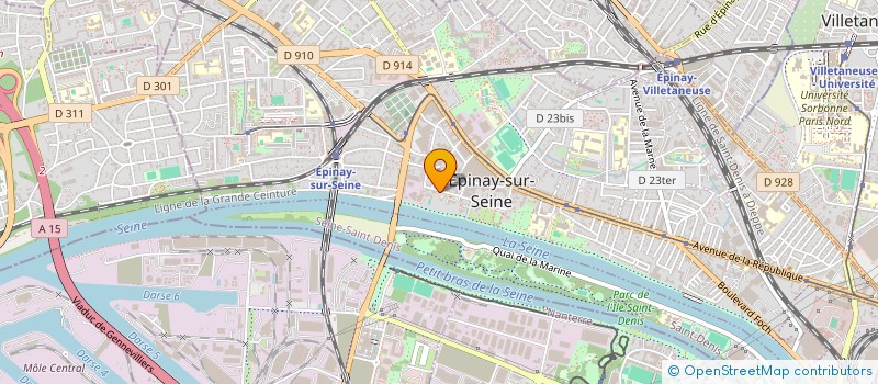 localisation de l'entreprise ASSOCIATION POUR LE DON DE SANG BENEVOLE D'EPINAY SUR SEINE ET DE SES ENVIRONS à EPINAY-SUR-SEINE