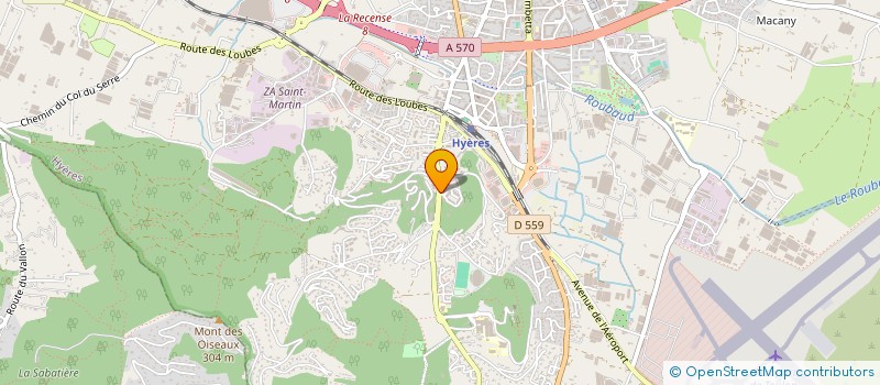 localisation de l'entreprise ASSOCIATION POUR LE DON DE SANG BENEVOLE D'HYERES à HYERES