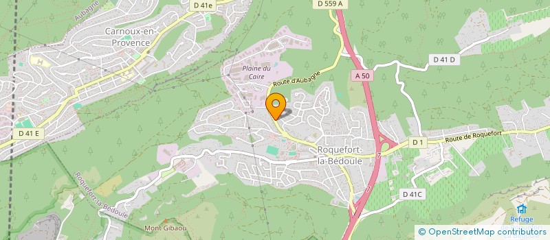 localisation de l'entreprise ASSOCIATION POUR LE DON DE SANG BENEVOLE DE CASSIS  ROQUEFORT-LA-BEDOULE