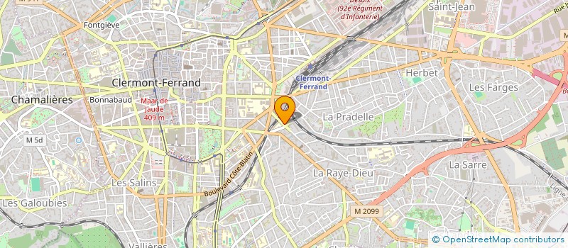 localisation de l'entreprise ASSOCIATION POUR LE DON DE SANG BENEVOLE DE CLERMONT-FERRAND  CLERMONT-FERRAND