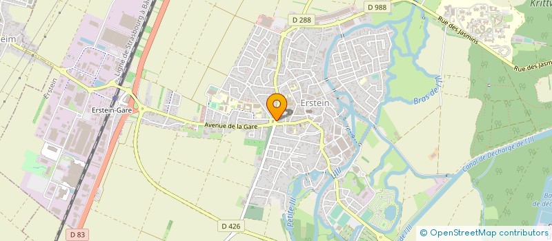 localisation de l'entreprise ASSOCIATION POUR LE DON DE SANG BENEVOLE DE ERSTEIN à ERSTEIN