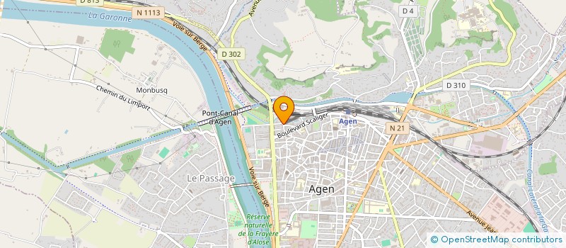 localisation de l'entreprise ASSOCIATION POUR LE DON DE SANG BENEVOLE DE L'AGENAIS à AGEN