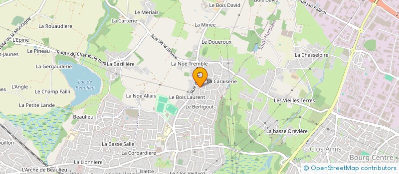 localisation de l'entreprise ASSOCIATION POUR LE DON DE SANG BENEVOLE DE LA CHABOSSIERE à COUERON