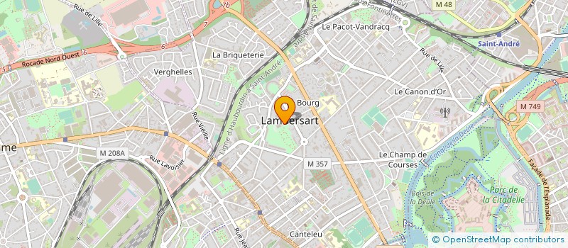 localisation de l'entreprise ASSOCIATION POUR LE DON DE SANG BENEVOLE DE LAMBERSART à LAMBERSART