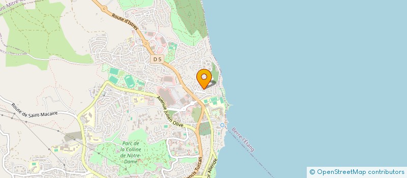 localisation de l'entreprise ASSOCIATION POUR LE DON DE SANG BENEVOLE DE MARTIGUES  MARTIGUES