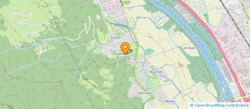 localisation de l'entreprise ASSOCIATION POUR LE DON DE SANG BENEVOLE DE NOYAREY-VEUREY à NOYAREY