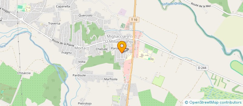 localisation de l'entreprise ASSOCIATION POUR LE DON DE SANG BENEVOLE DE PLAINE ORIENTALE à PRUNELLI-DI-FIUMORBO