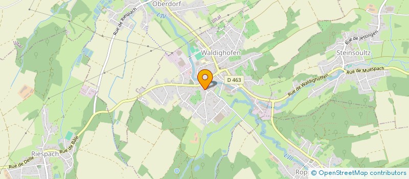 localisation de l'entreprise ASSOCIATION POUR LE DON DE SANG BENEVOLE DE RIESPACH à RIESPACH