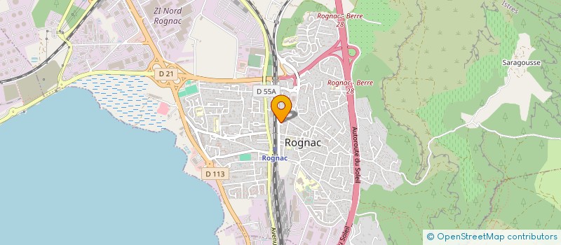 localisation de l'entreprise ASSOCIATION POUR LE DON DE SANG BENEVOLE DE ROGNAC  ROGNAC