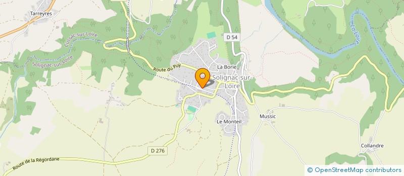 localisation de l'entreprise ASSOCIATION POUR LE DON DE SANG BENEVOLE DE SOLIGNAC SUR LOIRE  SOLIGNAC-SUR-LOIRE