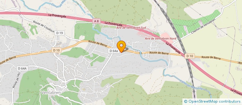 localisation de l'entreprise ASSOCIATION POUR LE DON DE SANG BENEVOLE DE VENTABREN  VENTABREN