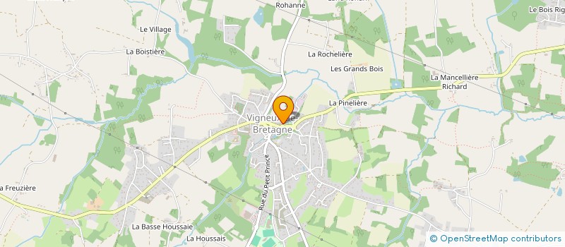 localisation de l'entreprise ASSOCIATION POUR LE DON DE SANG BENEVOLE DE VIGNEUX-LA PAQUELAIS à VIGNEUX-DE-BRETAGNE