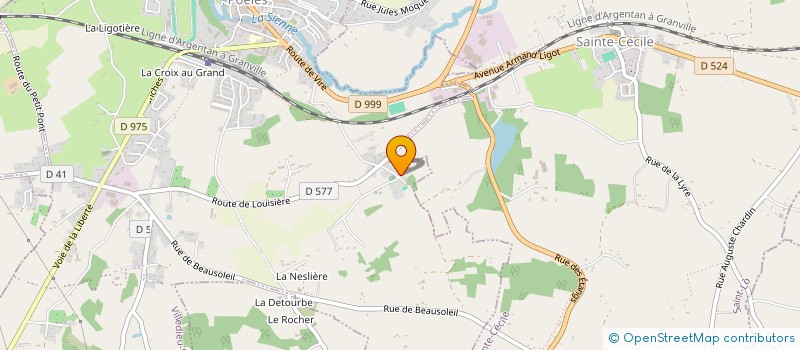 localisation de l'entreprise ASSOCIATION POUR LE DON DE SANG BENEVOLE DU CANTON DE VILLEDIEU LES POELES à VILLEDIEU-LES-POELES-ROUFFIGNY