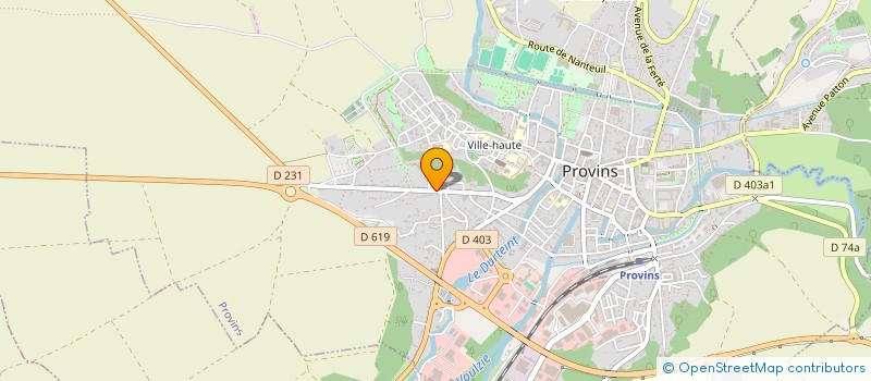 localisation de l'entreprise ASSOCIATION POUR LE DON DE SANG BENEVOLE DU PAYS PROVINOIS  PROVINS