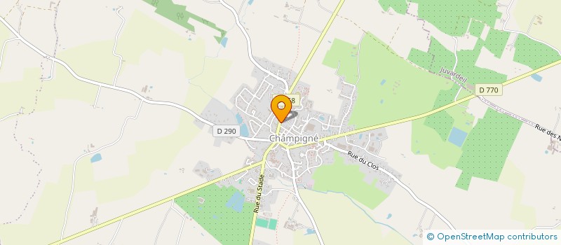 localisation de l'entreprise ASSOCIATION POUR LE DON DU SANG BENEVOLE à LES HAUTS-D'ANJOU