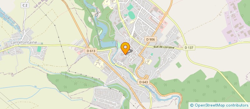 localisation de l'entreprise ASSOCIATION POUR LE DON DU SANG BENEVOLE  VAL DE BRIEY