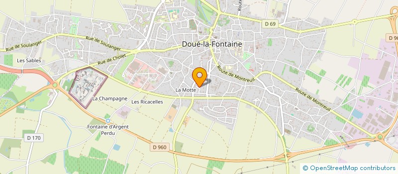 localisation de l'entreprise ASSOCIATION POUR LE DON DU SANG BENEVOLE DE DOUE LA FONTAINE ET LA REGION à DOUE-EN-ANJOU