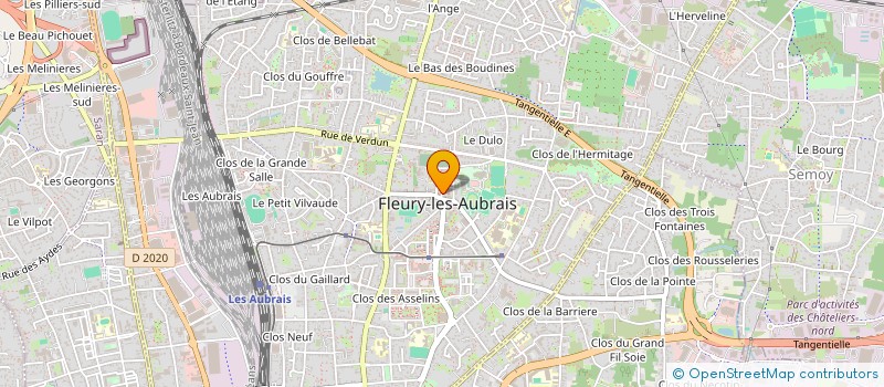 localisation de l'entreprise ASSOCIATION POUR LE DON DU SANG BENEVOLE DE FLEURY LES AUBRAIS-SEMOY-CHANTEAU à FLEURY-LES-AUBRAIS