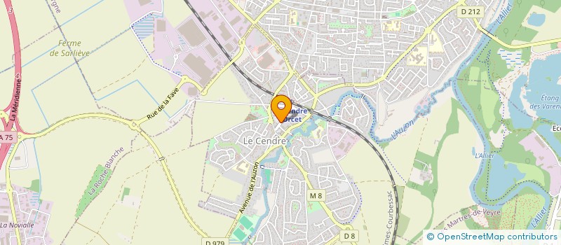 localisation de l'entreprise ASSOCIATION POUR LE DON DU SANG BENEVOLE DE LE CENDRE  LE CENDRE