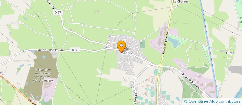 localisation de l'entreprise ASSOCIATION POUR LE DON DU SANG BENEVOLE DE MABLY  MABLY