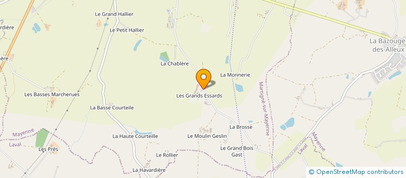 localisation de l'entreprise ASSOCIATION POUR LE DON DU SANG BENEVOLE DE MARTIGNE SUR MAYENNE ET DES COMMUNES ENVIRONNANTES à MARTIGNE-SUR-MAYENNE