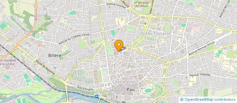 localisation de l'entreprise ASSOCIATION POUR LE DON DU SANG BENEVOLE DE PAU ET BEARN à PAU