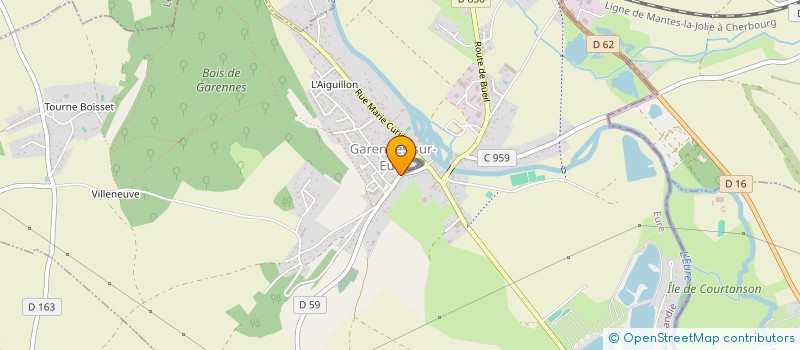 localisation de l'entreprise ASSOCIATION POUR LE DON DU SANG BENEVOLE PLATEAU ET VALLEE DE L EURE à GARENNES-SUR-EURE
