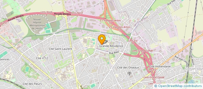 localisation de l'entreprise ASSOCIATION POUR LE DROIT AU TRAVAIL  LENS