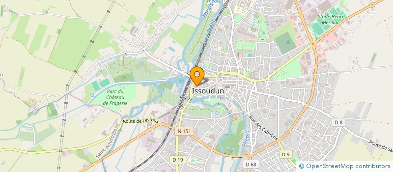 localisation de l'entreprise ASSOCIATION POUR LE DYNAMISME ARTISTIQUE à ISSOUDUN
