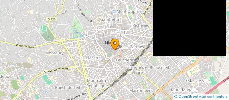 localisation de l'entreprise ASSOCIATION POUR LE FESTIVAL DU LIVRE TAURIN  NIMES