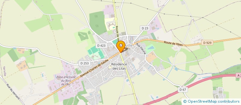 localisation de l'entreprise ASSOCIATION POUR LE FINANCEMENT DE LA CAMPAGNE LEGISLATIVE D'ALFRED TRASSY-PAILLOGUES  YERVILLE