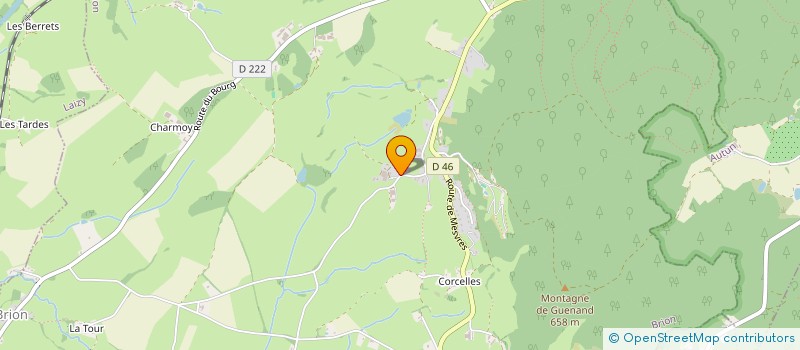 localisation de l'entreprise ASSOCIATION POUR LE GITE DE RANDONNEE DE DETTEY  DETTEY