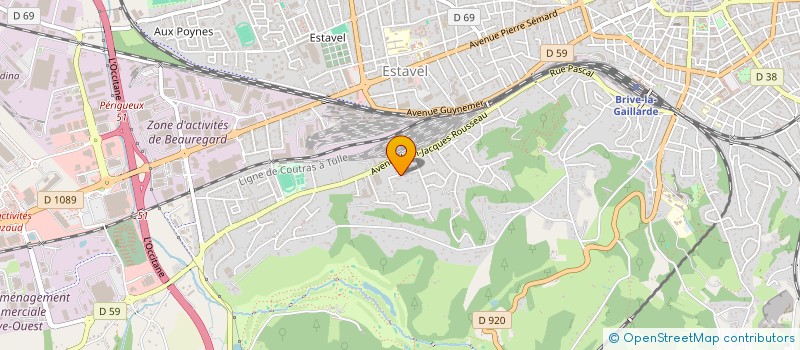 localisation de l'entreprise ASSOCIATION POUR LE JUMELAGE ENTRE BRIVE LA GAILLARDE ET GUIMARAES  BRIVE-LA-GAILLARDE