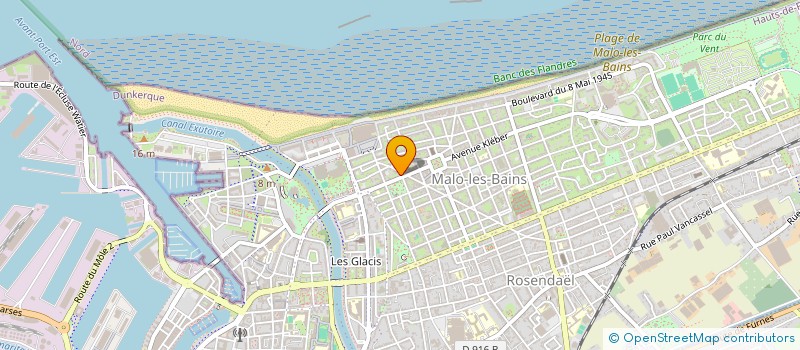 localisation de l'entreprise ASSOCIATION POUR LE LOGEMENT DES JEUNES à DUNKERQUE