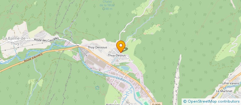 localisation de l'entreprise ASSOCIATION POUR LE MAINTIEN D'UNE AGRICULTURE PAYSANNE  THONES