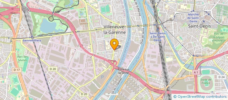 localisation de l'entreprise ASSOCIATION POUR LE MAINTIEN D UNE AGRICULTURE PAYSANNE DE VILLENEUVE-LA-GARENNE (AMAP VLG). à VILLENEUVE-LA-GARENNE