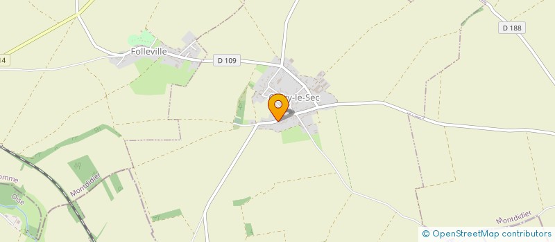 localisation de l'entreprise ASSOCIATION POUR LE MAINTIEN D'UNE AGRICULTURE PAYSANNE DU VAL DE NOYE  AILLY-SUR-NOYE