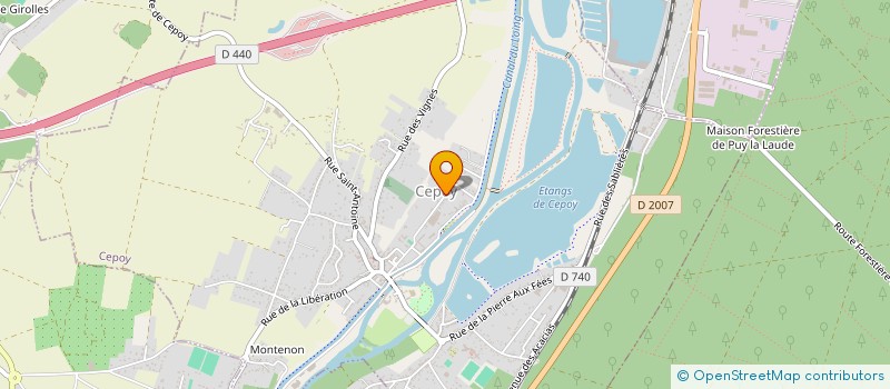 localisation de l'entreprise ASSOCIATION POUR LE MAINTIEN D UNE AGRICULTURE PAYSANNE ET DE PROXIMITE DU LOING à CEPOY