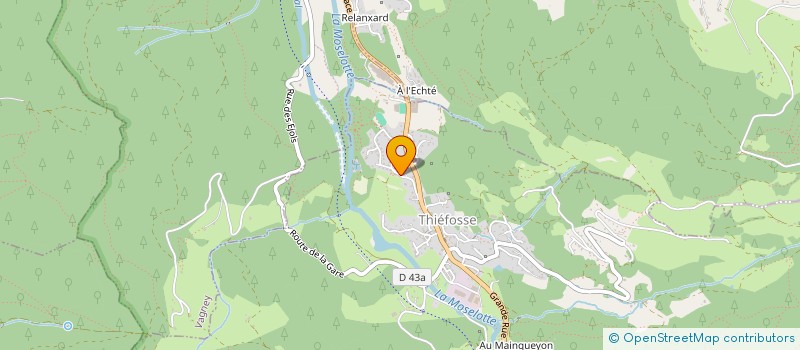 localisation de l'entreprise ASSOCIATION POUR LE MAINTIEN D'UNE AGRICULTURE PAYSANNE ET DE PROXIMITE LES CHOUCAS GOURMANDS - AMAP LES CHOUCAS GOURMAN  THIEFOSSE