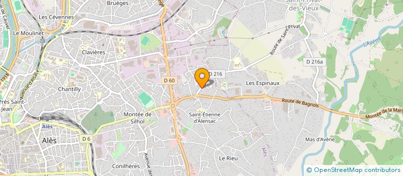 localisation de l'entreprise ASSOCIATION POUR LE MAINTIEN D'UNE AGRICULTURE PAYSANNE  LES PANIERS DU POTAGER GOURMAND  ALES