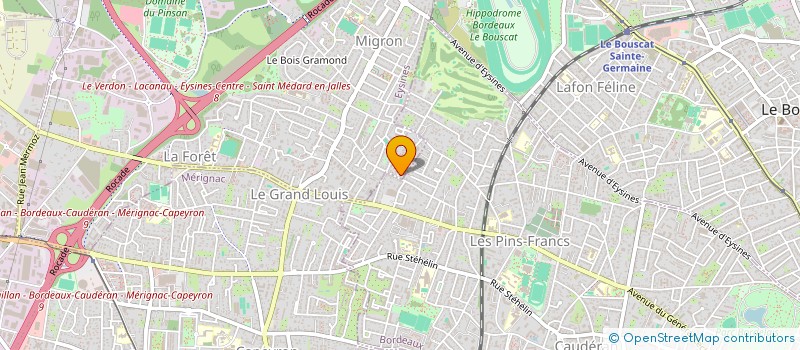 localisation de l'entreprise ASSOCIATION POUR LE MAINTIEN DE L AGRICULTURE PAYSANNE à EYSINES