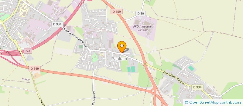 localisation de l'entreprise ASSOCIATION POUR LE MAINTIEN DE L AGRICULTURE PAYSANNE DE L OSTREVENT  SAULTAIN