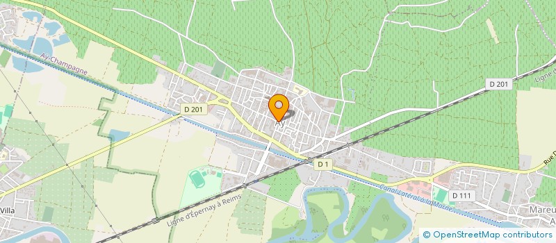 localisation de l'entreprise ASSOCIATION POUR LE MAINTIEN DE L'AGRICULTURE PAYSANNE LA GOUSSE D'A à AY-CHAMPAGNE