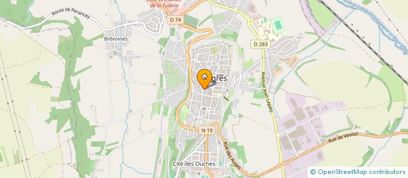 localisation de l'entreprise ASSOCIATION POUR LE PATRIMOINE HAUT MARNAIS à LANGRES