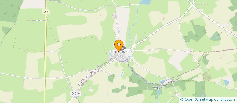 localisation de l'entreprise ASSOCIATION POUR LE PAYS DE BLANDOUET  BLANDOUET-SAINT JEAN