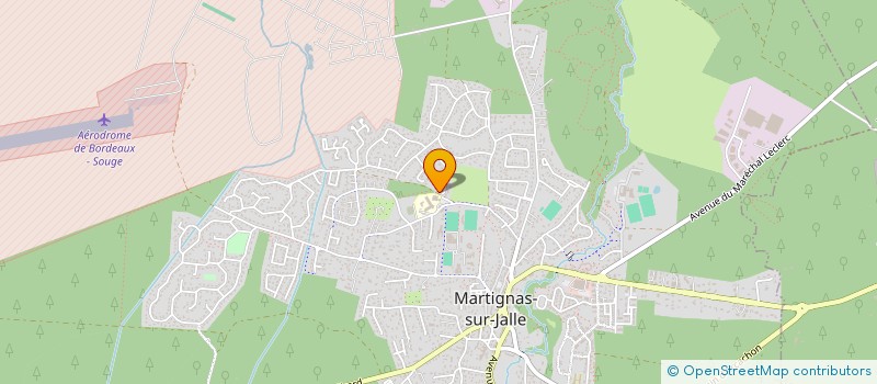 localisation de l'entreprise ASSOCIATION POUR LE POUVOIR D'AGIR POUR LA CULTURE ET LE SPORT - APACS  MARTIGNAS-SUR-JALLE