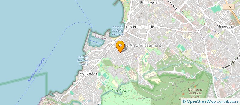 localisation de l'entreprise ASSOCIATION POUR LE RAYONNEMENT DE L'ARCHEOLOGIE MERIDIONALE à MARSEILLE