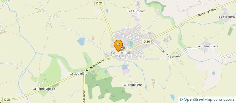 localisation de l'entreprise ASSOCIATION POUR LE RAYONNEMENT DE LA CREATION EQUESTRE à GROSBREUIL